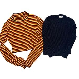 Silence and Noise by Urban Outfitters 2 cropped sweaters